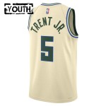 Milwaukee Bucks Trikot Gary Trent JR Nike 2025-26 City Edition Weiß Swingman - Kinder